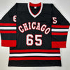 Autographed/Signed Andrew Shaw Chicago Black Hockey Jersey JSA COA