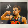 Autographed/Signed Trae Young Atlanta Hawks 16x20 Basketball Photo Beckett BAS COA