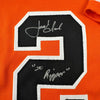 Autographed/Signed Jack Clark The Ripper San Francisco Orange Baseball Jersey JSA COA