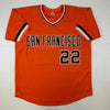 Autographed/Signed Jack Clark The Ripper San Francisco Orange Baseball Jersey JSA COA
