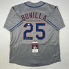 Autographed/Signed Bobby Bonilla New York Grey Baseball Jersey JSA COA