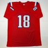 Autographed/Signed Matthew Slater New England Red Football Jersey Beckett BAS COA
