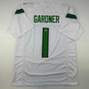 Autographed/Signed Ahmad Sauce Gardner New York White Football Jersey Beckett BAS COA