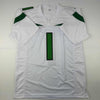 Autographed/Signed Ahmad Sauce Gardner New York White Football Jersey Beckett BAS COA