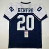 Autographed/Signed Mel Renfro HOF 96 Dallas Thanksgiving Day Football Jersey JSA COA
