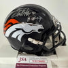 Autographed/Signed Terrell Davis HOF 17 Denver Broncos Speed Mini Football Helmet JSA COA