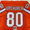 Autographed/Signed Rick Upchurch Denver Orange Football Jersey JSA COA