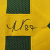 Autographed/Signed Romeo Doubs Green Bay Color Rush Green Football Jersey JSA COA