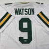 Autographed/Signed Christian Watson Green Bay White Football Jersey Beckett BAS COA