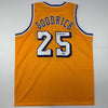 Autographed/Signed Gail Goodrich Los Angeles LA Yellow Basketball Jersey Beckett BAS COA