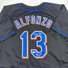 Autographed/Signed Edgardo Alfonzo New York Black Baseball Jersey JSA COA by Hall of Fame Sports Memorabilia