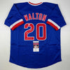 Autographed/Signed Jerome Walton 1989 NL ROY Chicago Blue Baseball Jersey JSA COA