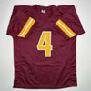 Autographed/Signed Frankie Luvu Washington Burgundy Football Jersey Beckett BAS COA by Hall of Fame Sports Memorabilia