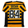 Autographed/Signed Antonio Brown Pittsburgh Bumble Bee Football Jersey JSA COA by Hall of Fame Sports Memorabilia