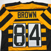 Autographed/Signed Antonio Brown Pittsburgh Bumble Bee Football Jersey JSA COA by Hall of Fame Sports Memorabilia