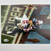 Autographed/Signed David Tyree The Catch Super Bowl XLII New York Giants 8x10 Football Photo JSA COA by Hall of Fame Sports Memorabilia
