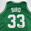 Autographed/Signed Larry Bird Boston Green Basketball Jersey Beckett BAS COA by Hall of Fame Sports Memorabilia