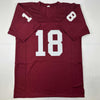 Autographed/Signed Jason White 03 Heisman Oklahoma Maroon College Football Jersey JSA COA
