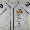 Autographed/Signed The Sandlot Movie 6x Cast Member Sigs White Baseball Jersey Beckett BAS COA