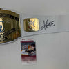 Autographed/Signed Kane White Toy Replica WWE Wrestling Championship Title Belt JSA COA