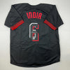 Autographed/Signed Jonathan India Cincinnati Black City Connect Baseball Jersey Beckett BAS COA