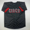 Autographed/Signed Jonathan India Cincinnati Black City Connect Baseball Jersey Beckett BAS COA