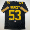 Autographed/Signed Maurkice Pouncey Pittsburgh Color Rush Black Football Jersey Beckett BAS COA