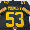 Autographed/Signed Maurkice Pouncey Pittsburgh Color Rush Black Football Jersey Beckett BAS COA