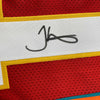 Autographed/Signed Tyreek Hill Miami Kansas City Split Red/Teal Football Jersey JSA COA