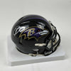 Autographed/Signed Odell Beckham Jr. OBJ Baltimore Ravens Mini Football Helmet Beckett BAS COA