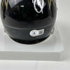 Autographed/Signed Odell Beckham Jr. OBJ Baltimore Ravens Mini Football Helmet Beckett BAS COA