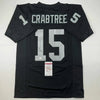 Autographed/Signed Michael Crabtree Oakland Las Vegas Black Football Jersey JSA COA by Hall of Fame Sports Memorabilia
