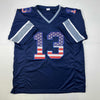 Autographed/Signed Michael Gallup Dallas America's Team Blue Football Jersey Tristar COA
