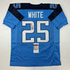 Autographed/Signed LenDale White Tennessee Light Blue Football Jersey JSA COA by Hall of Fame Sports Memorabilia