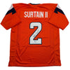 Autographed/Signed Patrick Surtain II Denver Orange Football Jersey JSA COA #2