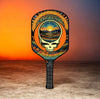 Grateful Dead Drops - Sunset Stealie - Pickleball Paddle by The Mad Pickler