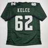 Autographed/Signed Jason Kelce Philadelphia Green Football Jersey PSA COA by Hall of Fame Sports Memorabilia