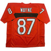 Autographed/Signed Reggie Wayne Miami Orange College Football Jersey Beckett BAS COA by Hall of Fame Sports Memorabilia