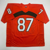 Autographed/Signed Reggie Wayne Miami Orange College Football Jersey Beckett BAS COA by Hall of Fame Sports Memorabilia