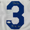 Autographed/Signed Steve Sax Los Angeles LA White Baseball Jersey JSA COA
