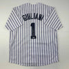 Autographed/Signed Rudy Giuliani New York Pinstripe Baseball Jersey Beckett BAS COA by Hall of Fame Sports Memorabilia