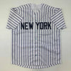 Autographed/Signed Rudy Giuliani New York Pinstripe Baseball Jersey Beckett BAS COA by Hall of Fame Sports Memorabilia