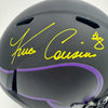 Autographed/Signed Kirk Cousins Minnesota Vikings Eclipse Full Size FS F/S Replica Football Helmet Beckett BAS COA