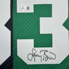Autographed/Signed Larry Bird Boston Split Basketball Jersey Beckett BAS COA