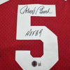 Autographed/Signed Johnny Bench HOF 89 Cincinnati Red Baseball Jersey Beckett BAS COA