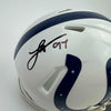 Autographed/Signed Laiatu Latu Indianapolis Colts Mini Football Helmet JSA COA