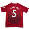 Autographed/Signed Harry Maguire Manchester United Red Soccer Jersey Beckett BAS COA by Hall of Fame Sports Memorabilia