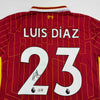 Autographed/Signed Luis Diaz Liverpool Red Soccer Jersey Beckett BAS COA