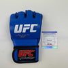 Autographed/Signed Khamzat Borz Chimaev UFC MMA Ultimate Fighting Blue Glove PSA/DNA COA
