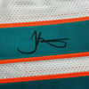 Autographed/Signed Tyreek Hill Miami White Football Jersey Beckett BAS COA by Hall of Fame Sports Memorabilia